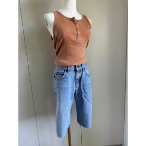 Vintage Lee Cutoff jean Denim Shorts Size  28" Waist  Light Wash USA made